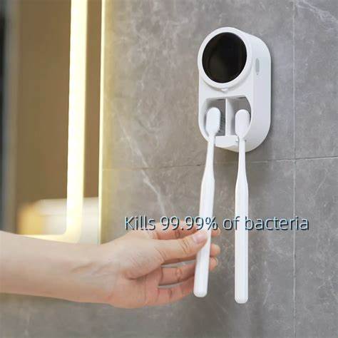 Toothbrush holder + smart light